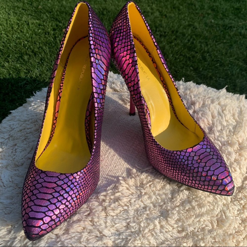 Shoe Republic LA Iridescent Pumps